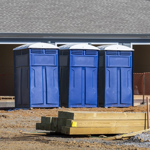 are there any restrictions on where i can place the portable toilets during my rental period in Park Hills